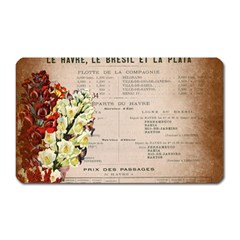 Letter Floral Magnet (rectangular) by vintage2030