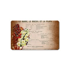 Letter Floral Magnet (name Card) by vintage2030