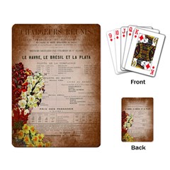 Letter Floral Playing Card by vintage2030