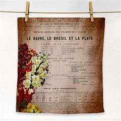 Letter Floral Face Towel by vintage2030