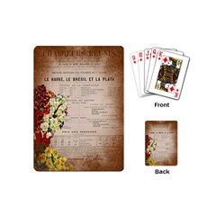 Letter Floral Playing Cards (mini)  by vintage2030