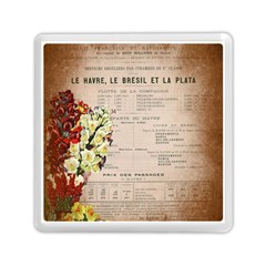 Letter Floral Memory Card Reader (square) by vintage2030