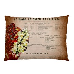 Letter Floral Pillow Case (two Sides) by vintage2030