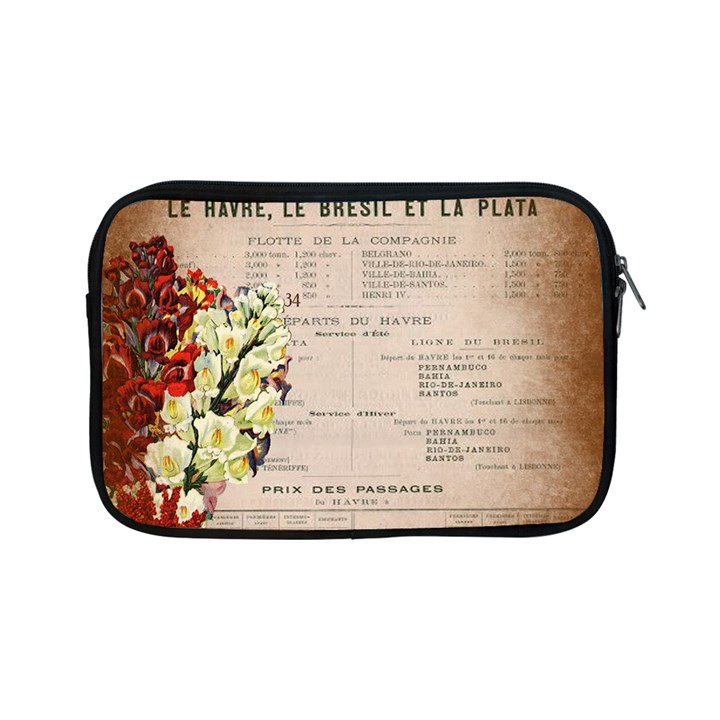 Letter Floral Apple iPad Mini Zipper Cases