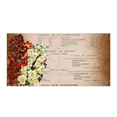 Letter Floral Satin Wrap by vintage2030