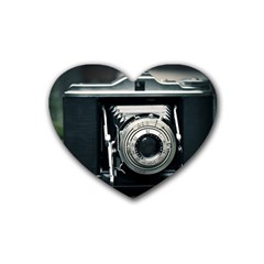 Photo Camera Heart Coaster (4 Pack) 