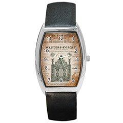 Building News Barrel Style Metal Watch