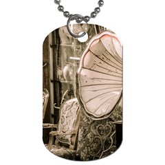 Flea Market Redord Player Dog Tag (two Sides) by vintage2030