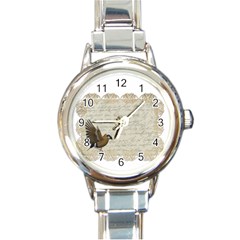 Tag Bird Round Italian Charm Watch