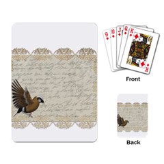 Tag Bird Playing Card by vintage2030