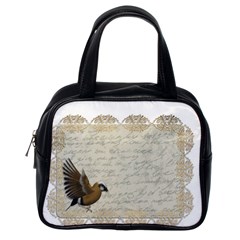 Tag Bird Classic Handbag (one Side) by vintage2030