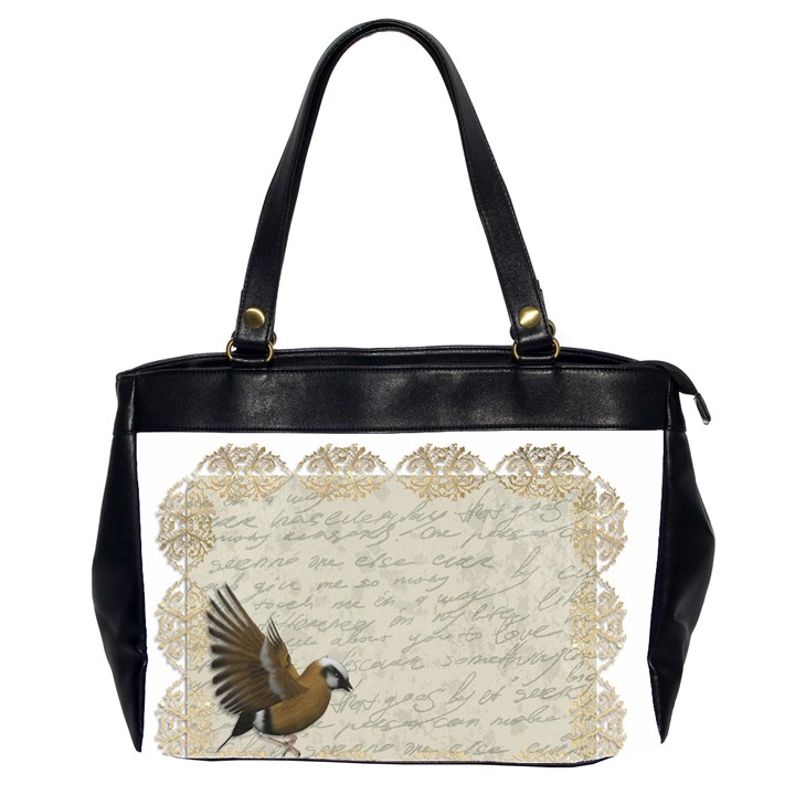 Tag Bird Oversize Office Handbag (2 Sides)