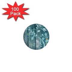 Green Tree 1  Mini Buttons (100 Pack)  by vintage2030