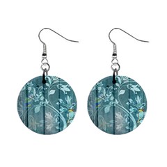 Green Tree Mini Button Earrings