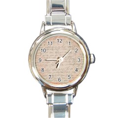 Letter Round Italian Charm Watch by vintage2030