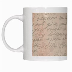 Letter White Mugs