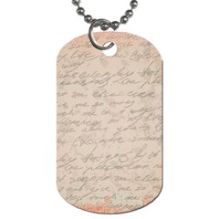 Letter Dog Tag (two Sides)