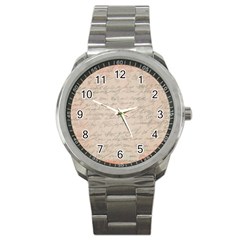 Letter Sport Metal Watch