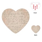 Letter Playing Cards (Heart)  Front