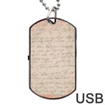 Letter Dog Tag USB Flash (Two Sides) Front