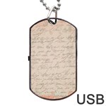 Letter Dog Tag USB Flash (Two Sides) Back