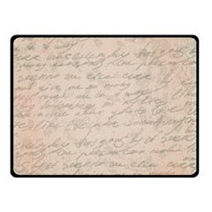 Letter Double Sided Fleece Blanket (small)  by vintage2030