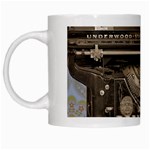 Typewriter White Mugs Left