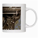 Typewriter White Mugs Right