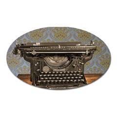 Typewriter Oval Magnet