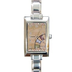 Circle Rectangle Italian Charm Watch