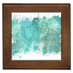 Splash Teal Framed Tiles by vintage2030