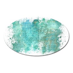 Splash Teal Oval Magnet by vintage2030