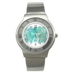 Splash Teal Stainless Steel Watch by vintage2030