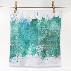 Splash Teal Face Towel by vintage2030