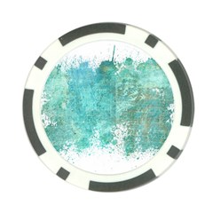 Splash Teal Poker Chip Card Guard (10 Pack) by vintage2030