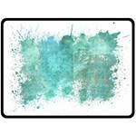 Splash Teal Fleece Blanket (Large)  80 x60  Blanket Front