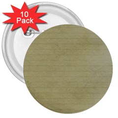 Old Letter 3  Buttons (10 pack) 