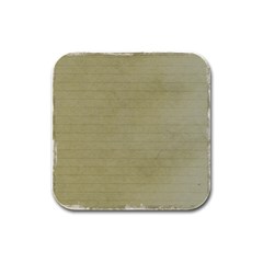 Old Letter Rubber Square Coaster (4 pack) 