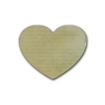 Old Letter Heart Coaster (4 pack)  Front