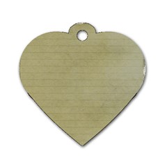 Old Letter Dog Tag Heart (one Side)