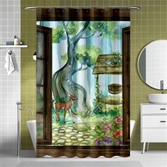 Town 1660349 1280 Shower Curtain 48  X 72  (small)  by vintage2030