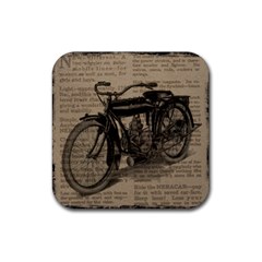 Bicycle Letter Rubber Coaster (square)  by vintage2030