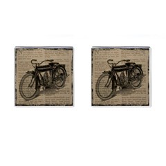 Bicycle Letter Cufflinks (square) by vintage2030