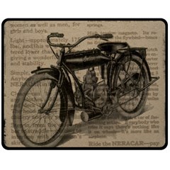 Bicycle Letter Double Sided Fleece Blanket (medium)  by vintage2030