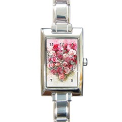 Flowers 2548756 1920 Rectangle Italian Charm Watch by vintage2030