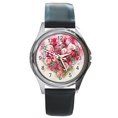 Flowers 2548756 1920 Round Metal Watch by vintage2030