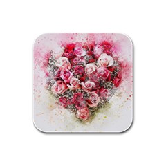 Flowers 2548756 1920 Rubber Square Coaster (4 Pack)  by vintage2030