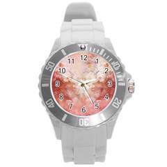 Floral 2555372 960 720 Round Plastic Sport Watch (l) by vintage2030