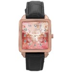 Floral 2555372 960 720 Rose Gold Leather Watch  Front