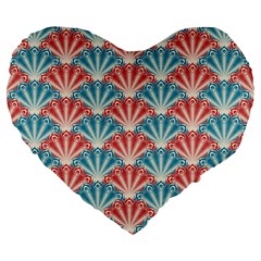 Seamless Patter 2284483 1280 Large 19  Premium Heart Shape Cushions by vintage2030